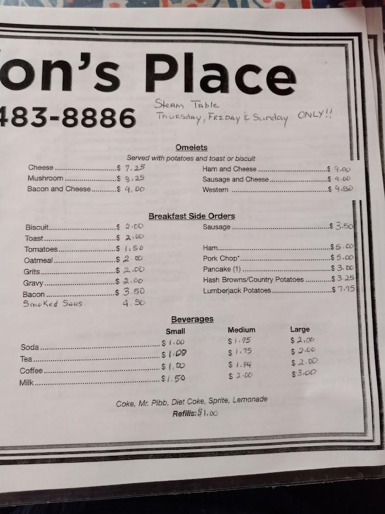 Jeff & Von's Place Menu image 4